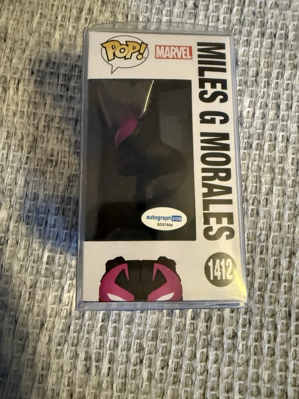 Jharrel Jerome — Jharrel Jerome Signed "Spider-Man” Miles Morales Funko (ACOA), image 2