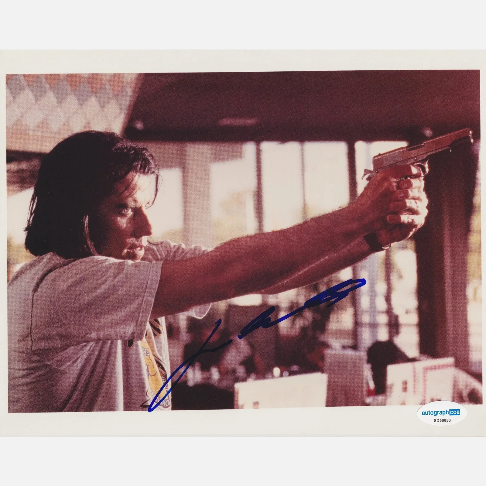 JOHN TRAVOLTA autograph ACOA signed 8x10 photography PULP FICTION — JOHN TRAVOLTA autograph ACOA signed 8x10 photography PULP FICTION