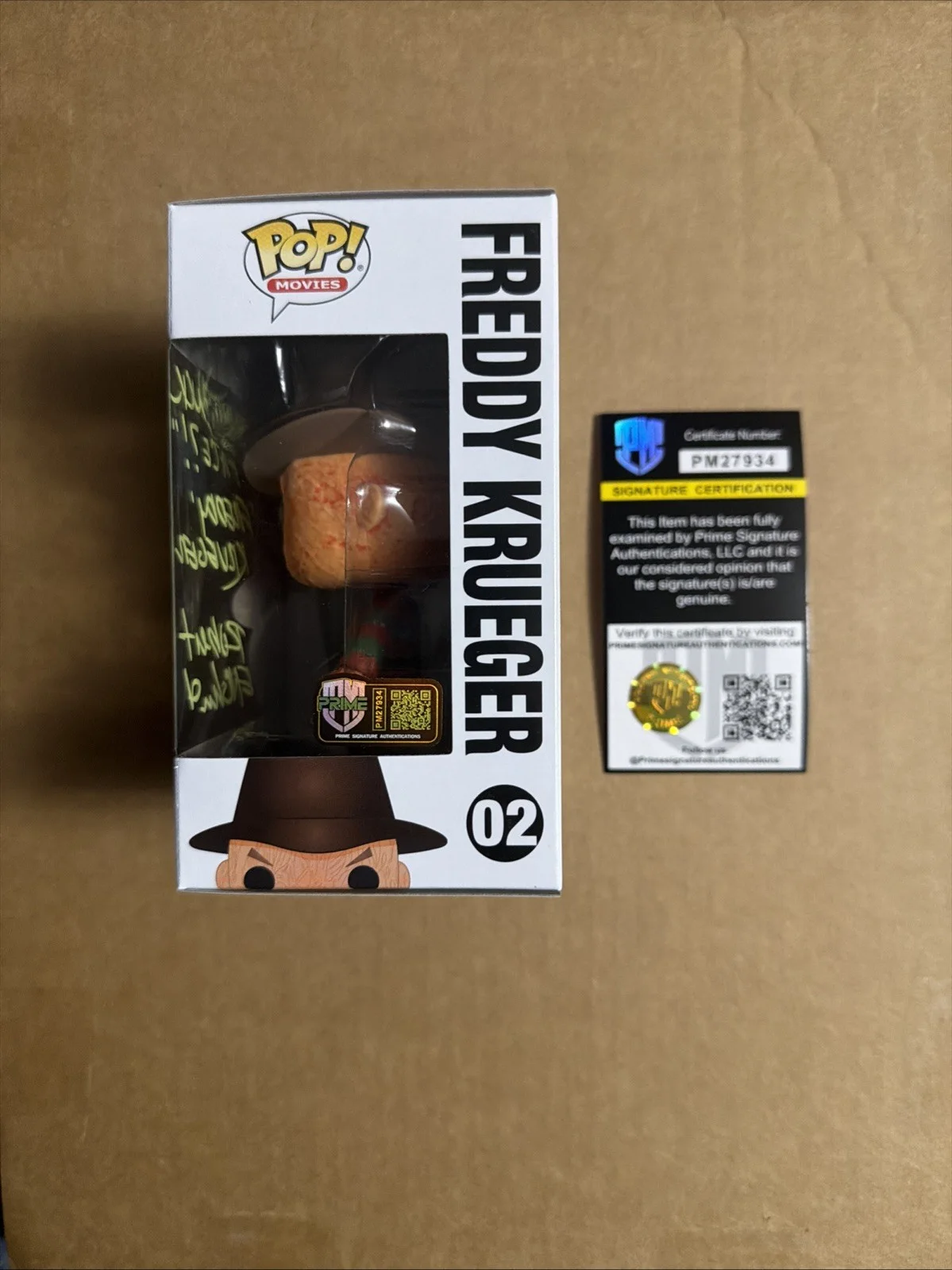 Robert Englund — Robert Englund Signed/Autographed Freddy Krueger Funko Pop! Prime COA. Quoted., image 2