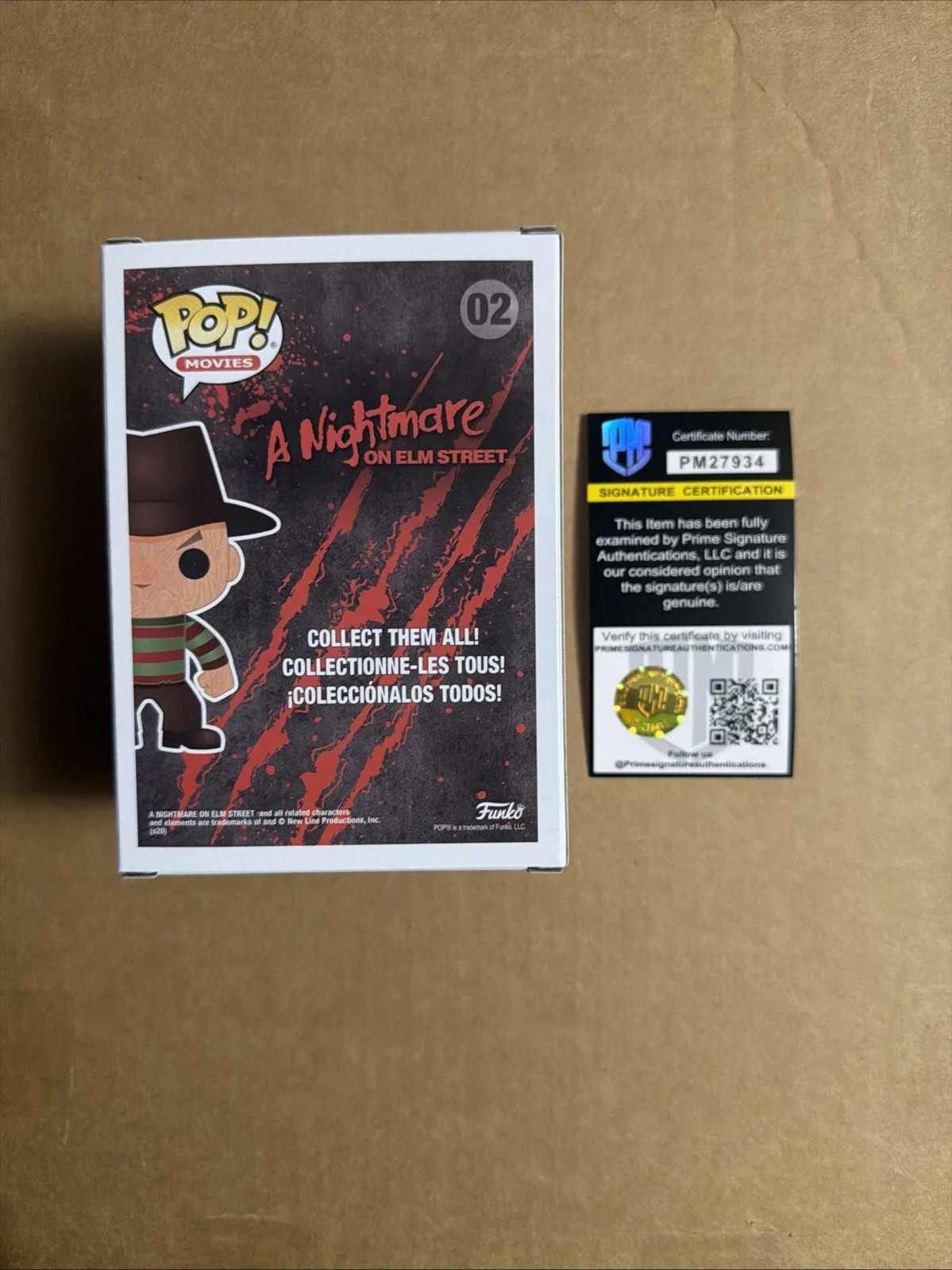 Robert Englund — Robert Englund Signed/Autographed Freddy Krueger Funko Pop! Prime COA. Quoted., image 3