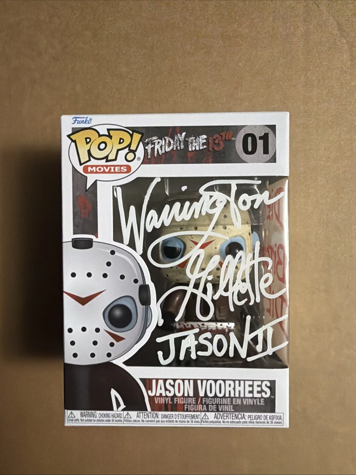 Warrington Gillette — Warrington Gillette Signed/Autographed Funko Pop! Jason. Friday The 13th. OCCM