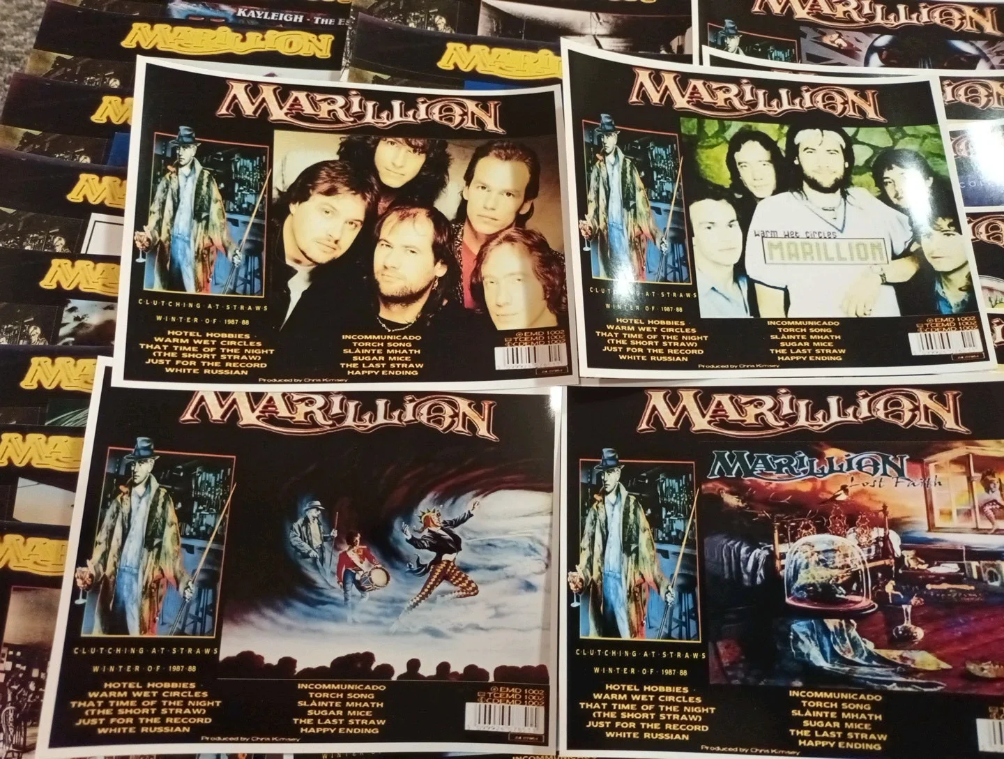 Marillion:Clutching at Straws. 28 Promotional Unofficial 6×5ins Lobby Cards. NEW, изображение 2