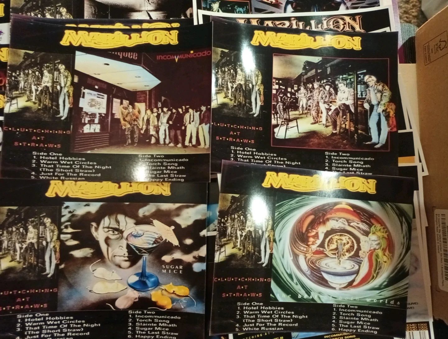 Marillion:Clutching at Straws. 28 Promotional Unofficial 6×5ins Lobby Cards. NEW, изображение 3