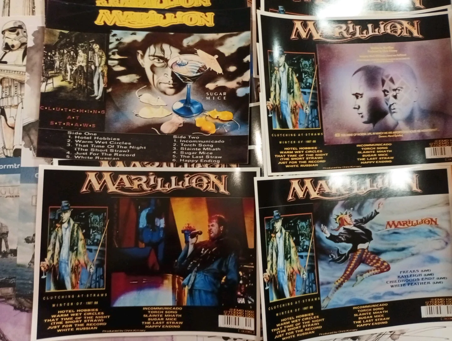 Marillion:Clutching at Straws. 28 Promotional Unofficial 6×5ins Lobby Cards. NEW, изображение 5