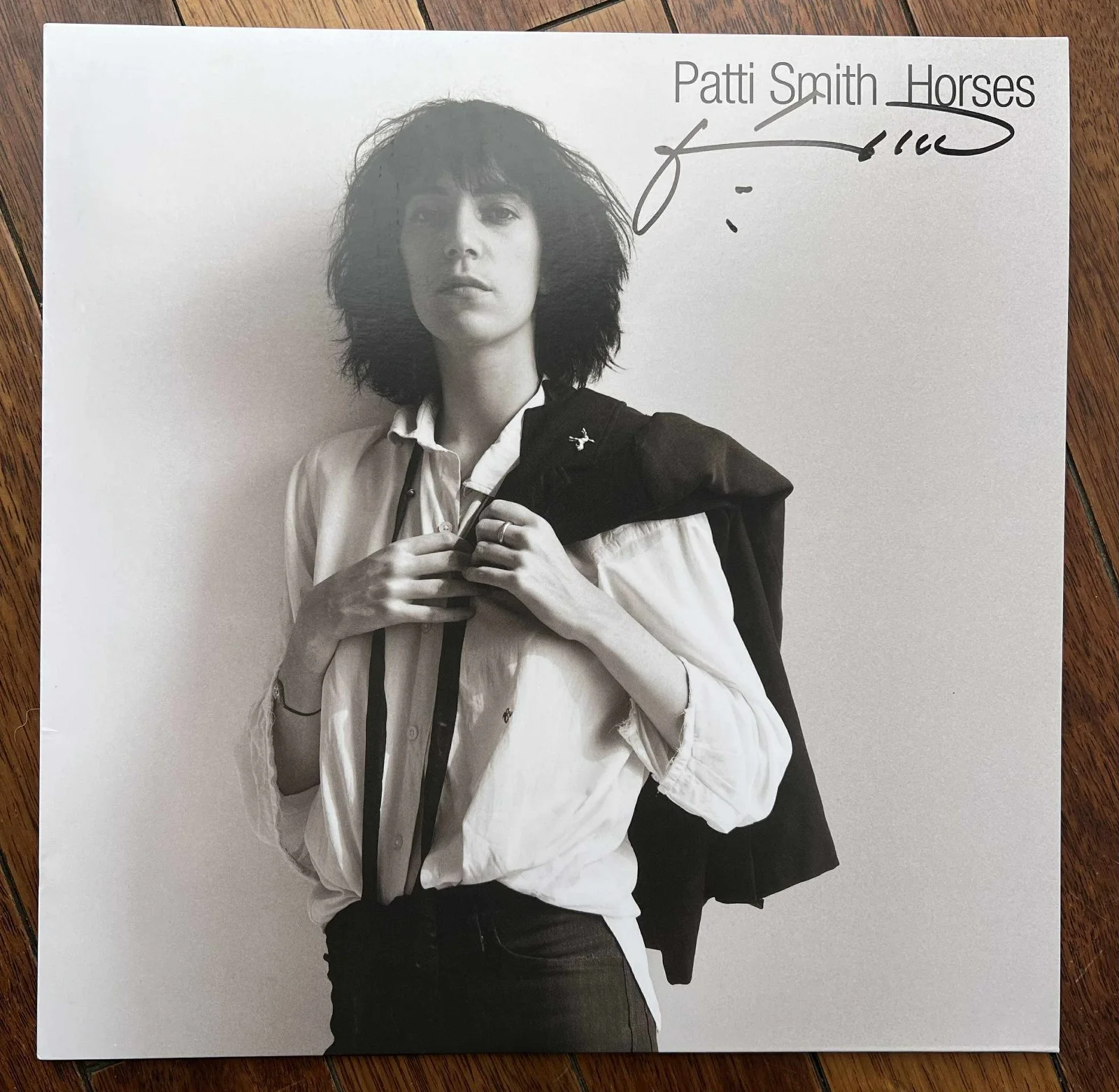 Patti Smith Horses Autographed Signed Album Vinyl Record LP w/COA, изображение 4