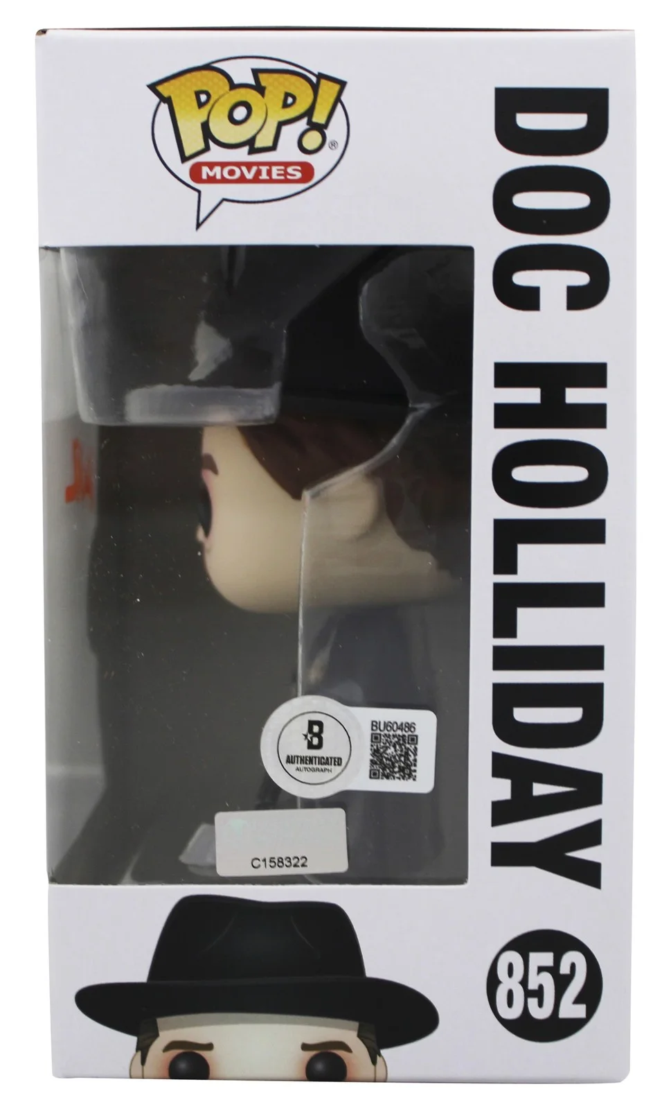 Val Kilmer — Val Kilmer Tombstone Signed Doc Holliday #852 Funko Pop Figure BAS #BU60486, image 3