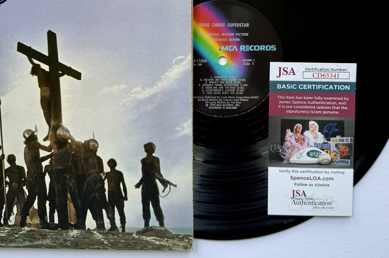 TED NEELEY SIGNED AUTOGRAPHED JESUS CHRIST SUPERSTAR VINYL ALBUM LP w/ JSA COA, изображение 2