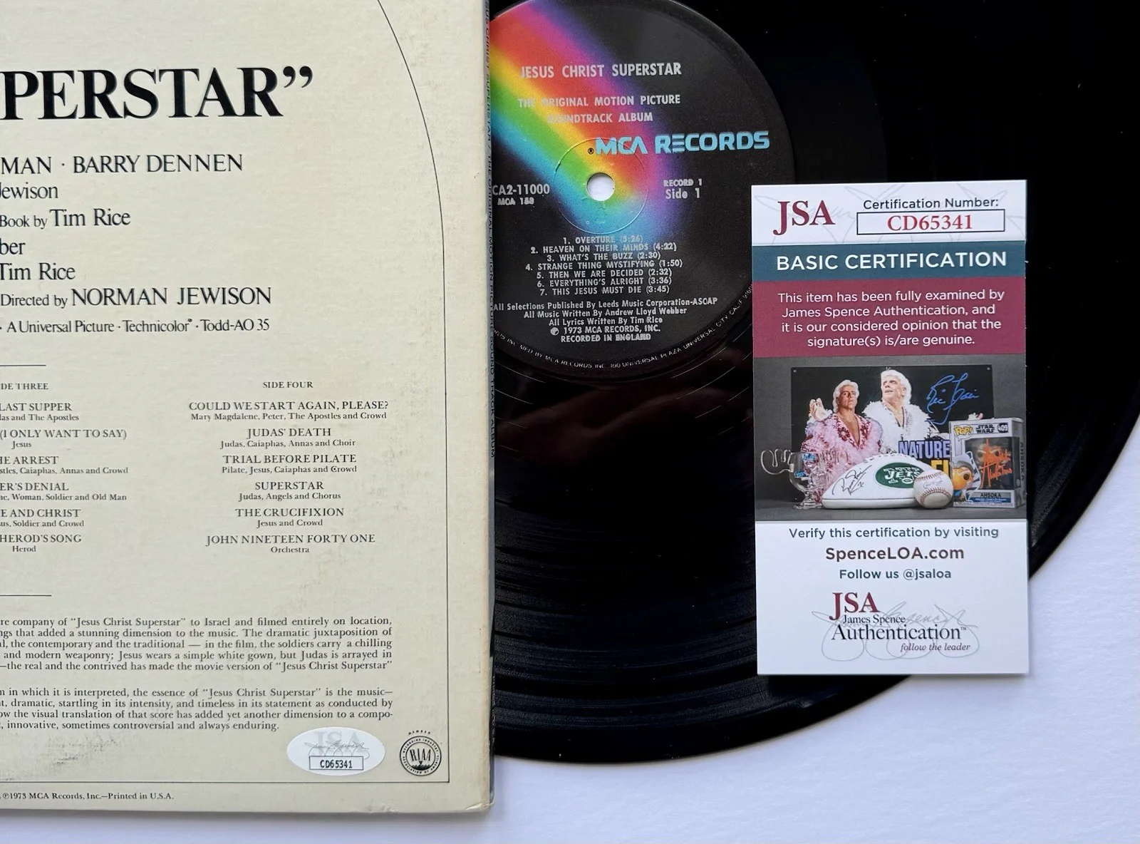 TED NEELEY SIGNED AUTOGRAPHED JESUS CHRIST SUPERSTAR VINYL ALBUM LP w/ JSA COA, изображение 5