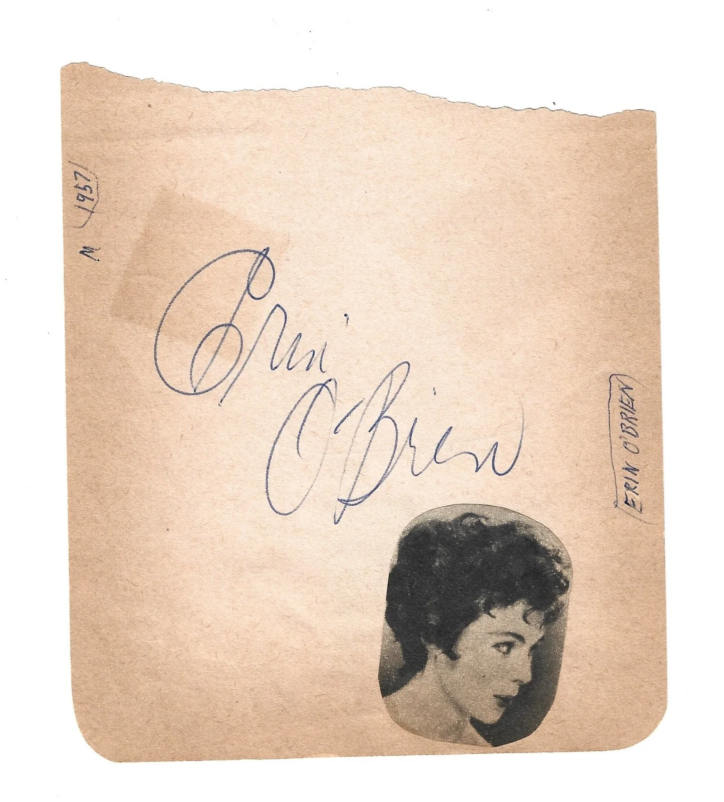 Zsa Zsa Gabor, Erin O'Brien — Zsa Zsa Gabor & Erin O'Brien REAL hand SIGNED Vintage Album Page COA Autographed, изображение 2