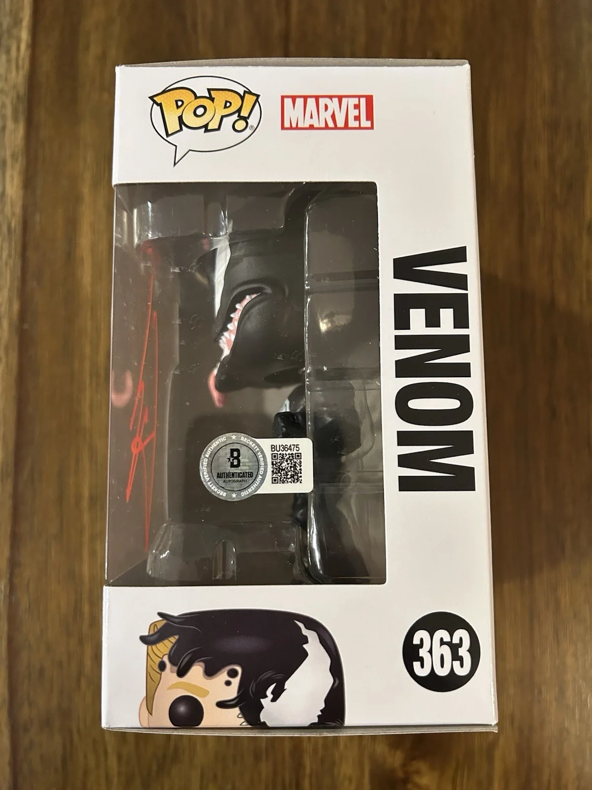 Topher Grace — Topher Grace ‘Spider-Man 3’ Signed Funko Pop ‘Venom’ Beckett Certified, изображение 2