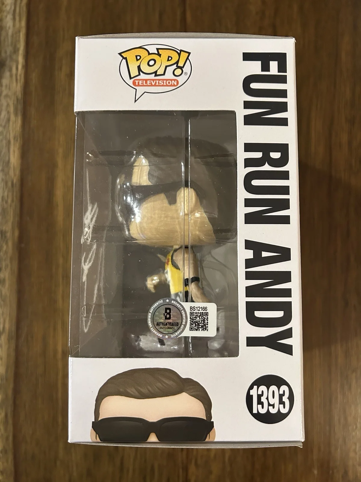 Ed Helms ‘The Office’ Signed Autographed ‘Fun Run Andy’ Funko Pop Beckett, изображение 2