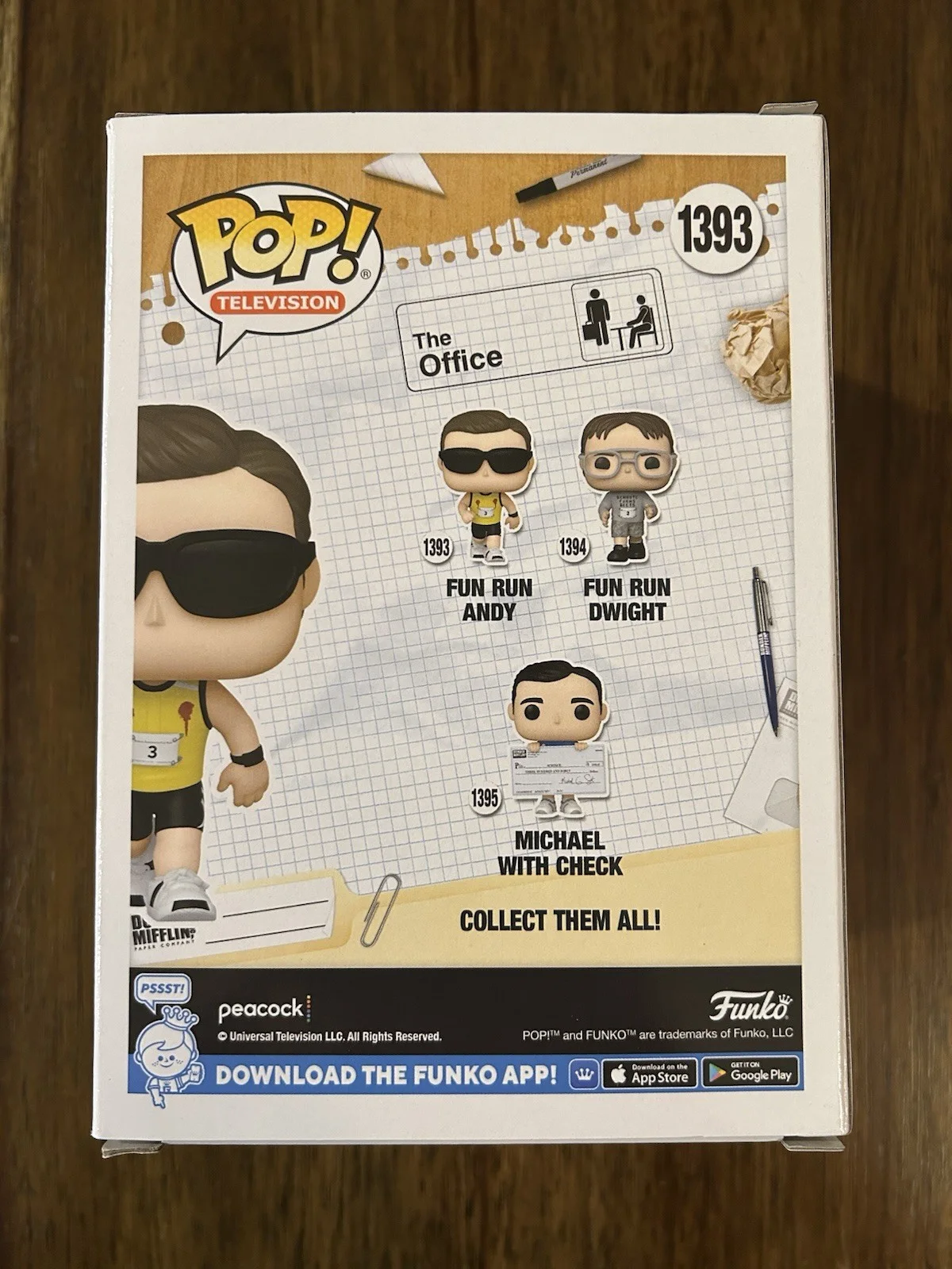 Ed Helms ‘The Office’ Signed Autographed ‘Fun Run Andy’ Funko Pop Beckett, изображение 3