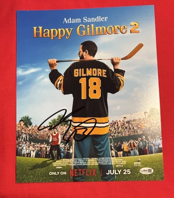 Adam Sandler — Adam Sandler HAPPY GILMORE 2 Movie Signed Autographed 11x14 Photo JSA