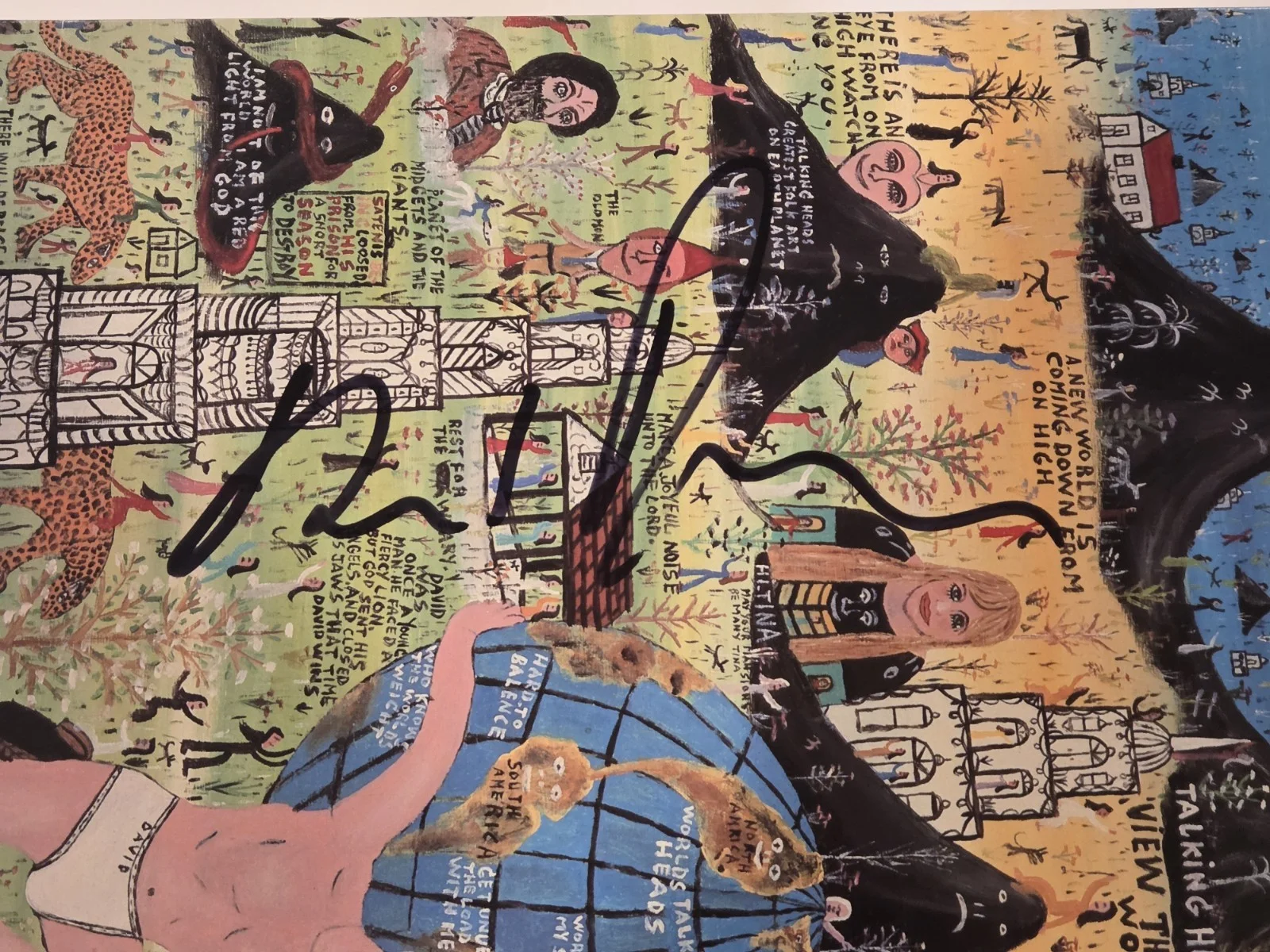 TALKING HEADS DAVID BYRNE signed "LITTLE CREATURES" LP RECORD BECKETT (BAS), image 2