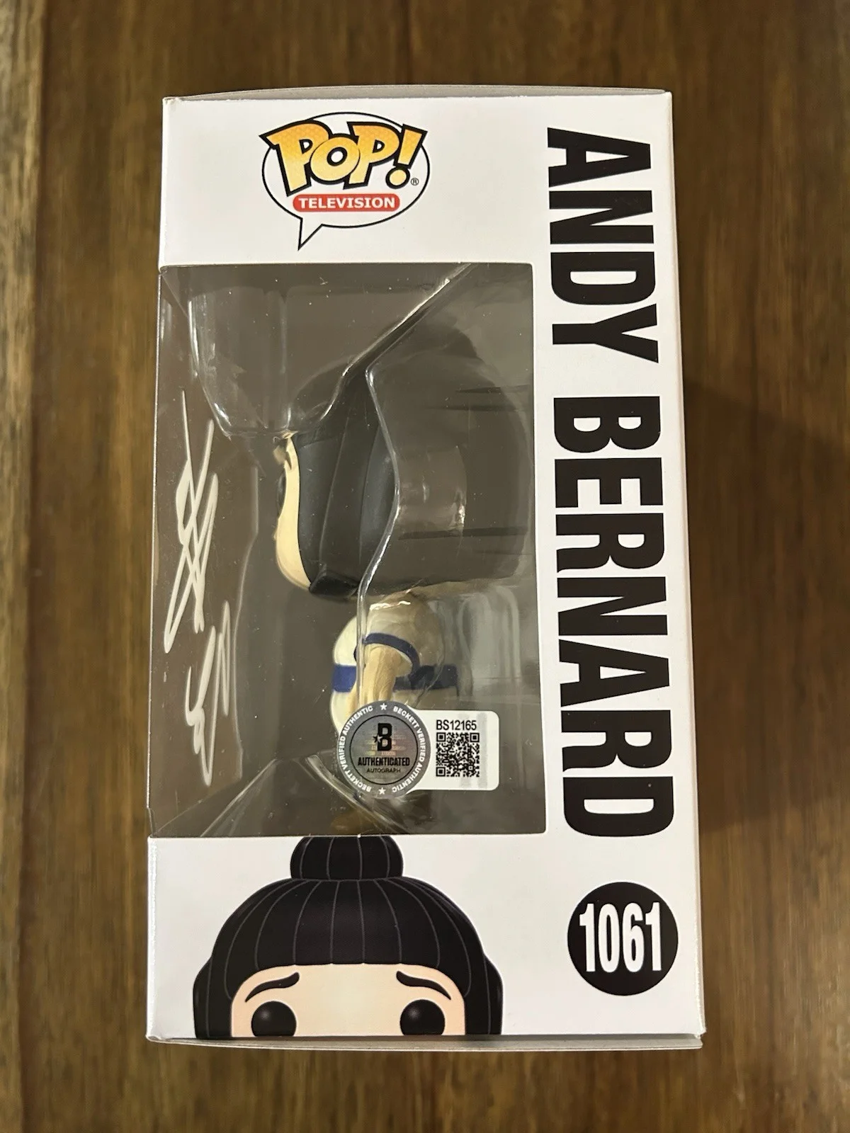 Ed Helms ‘The Office’ Signed Autographed ‘Andy Bernard’ Funko Pop Beckett, изображение 2