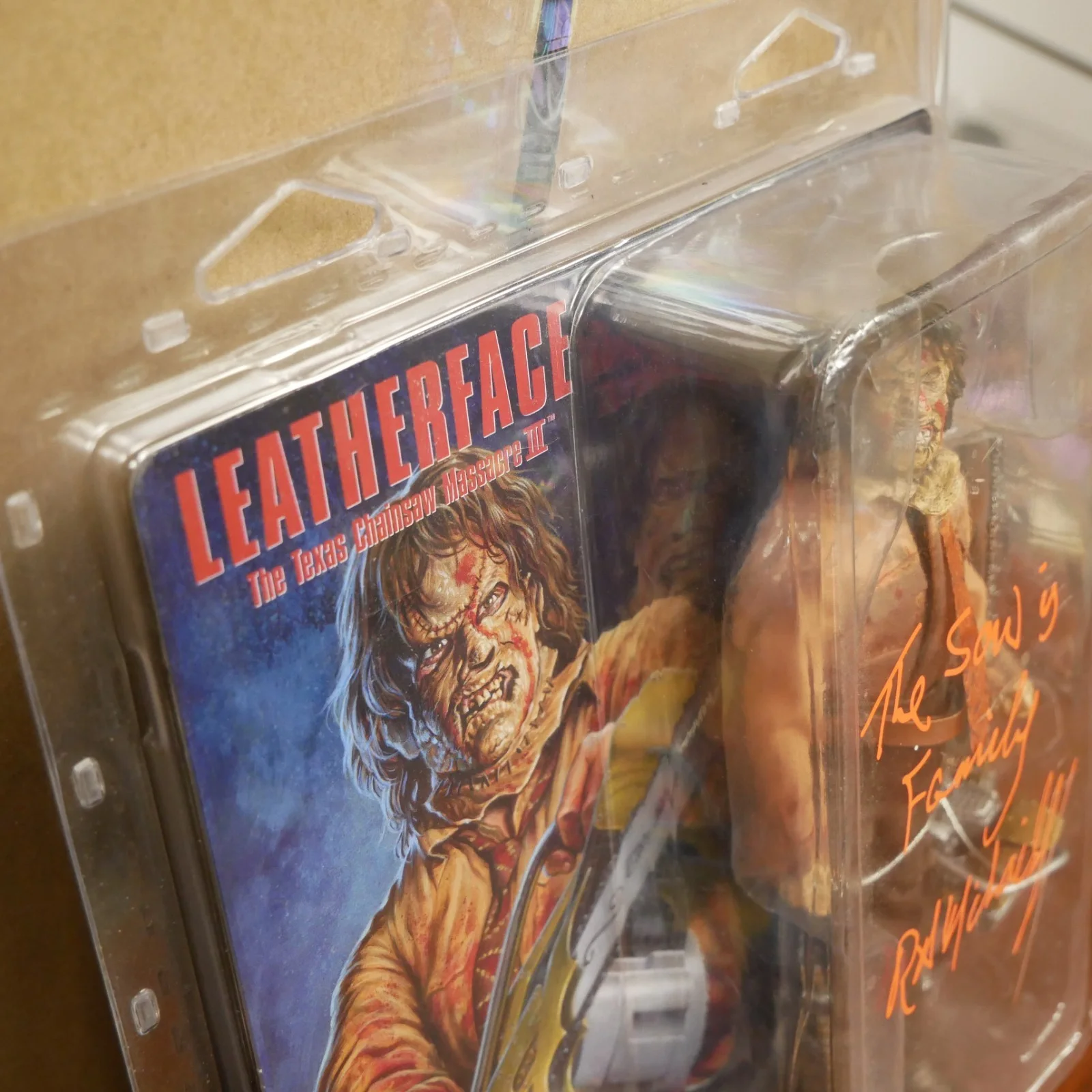 R.A. Mihailoff — Texas Chainsaw Massacre Signed Leatherface Action Figure R.A. Mihailoff, image 2