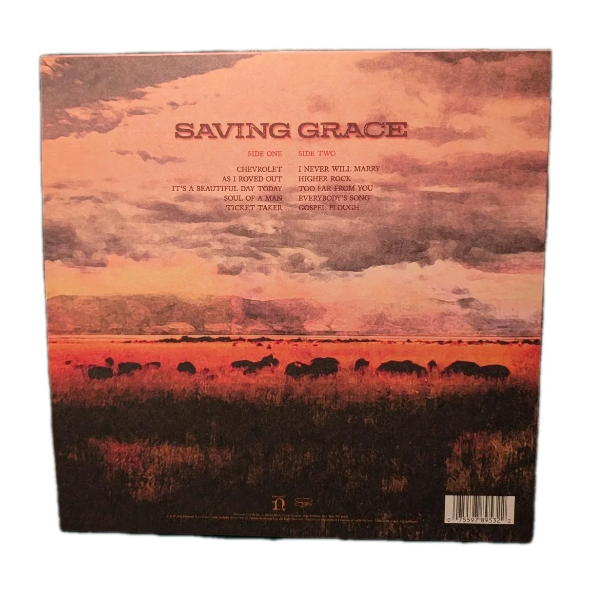 Robert Plant Saving Grace Signed Cover Led Zeppelin Fruit Punch Vinyl SHIPS FAST, image 3