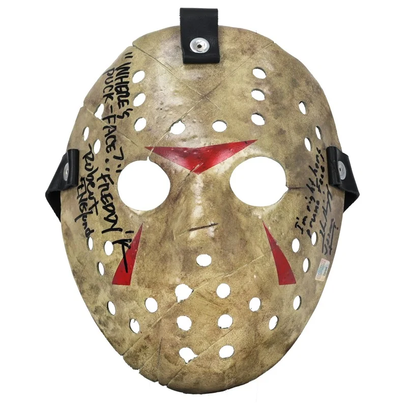 Robert Englund, Ken Kirzinger — Robert Englund, Ken Kirzinger Autographed Freddy vs Jason Mask with Inscriptions