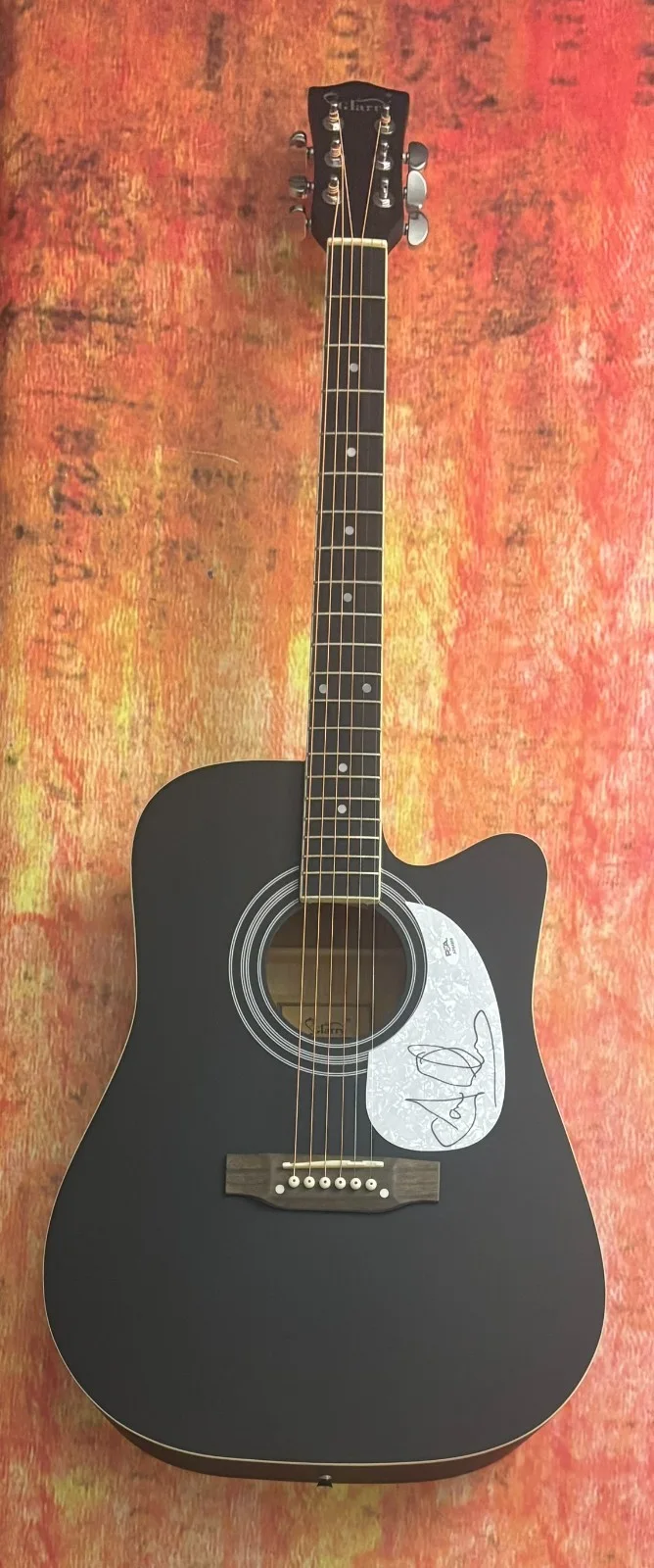 PSA Savatage Band Frontman * JON OLIVA * Signed 41" Acoustic Guitar PROOF COA, image 3