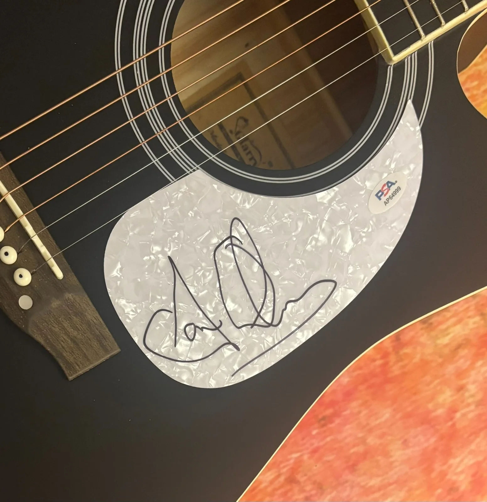 PSA Savatage Band Frontman * JON OLIVA * Signed 41" Acoustic Guitar PROOF COA, image 5