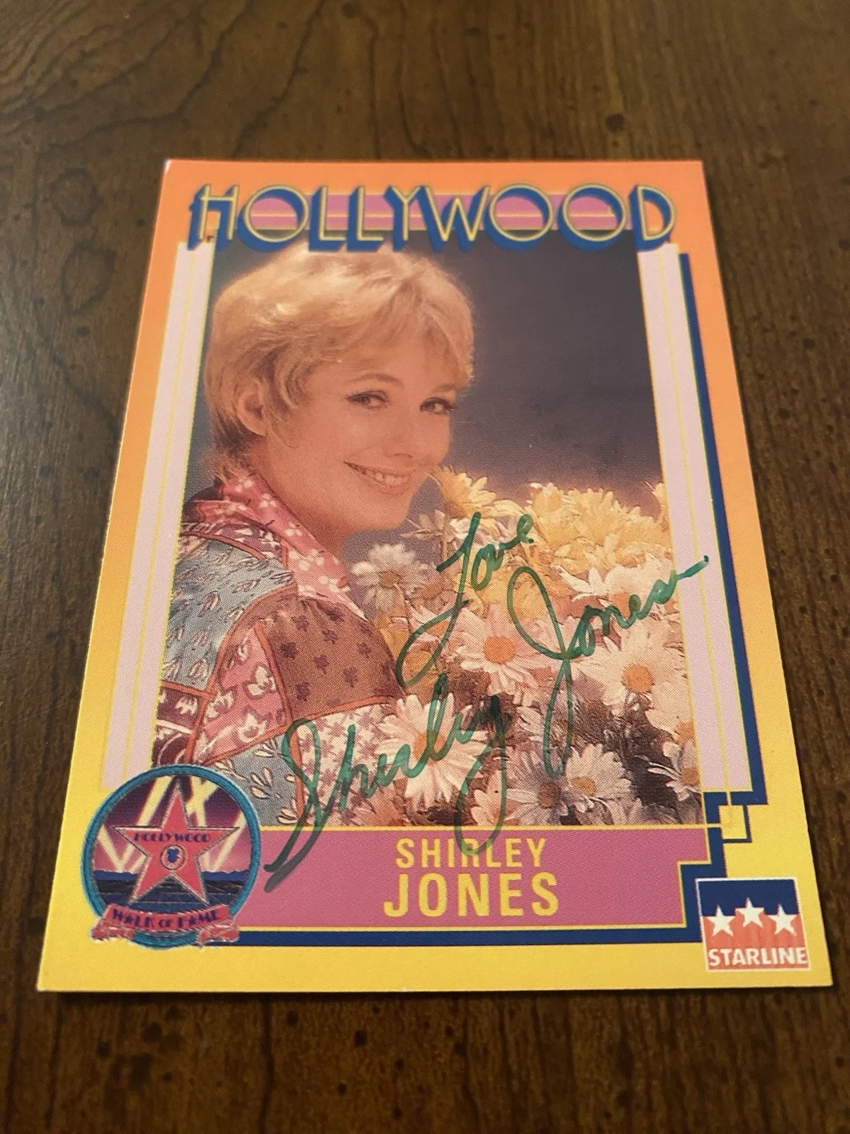 Shirley Jones — Shirley Jones Signed Autographed Hollywood Walk Of Fame Card With COA Partridge, изображение 3