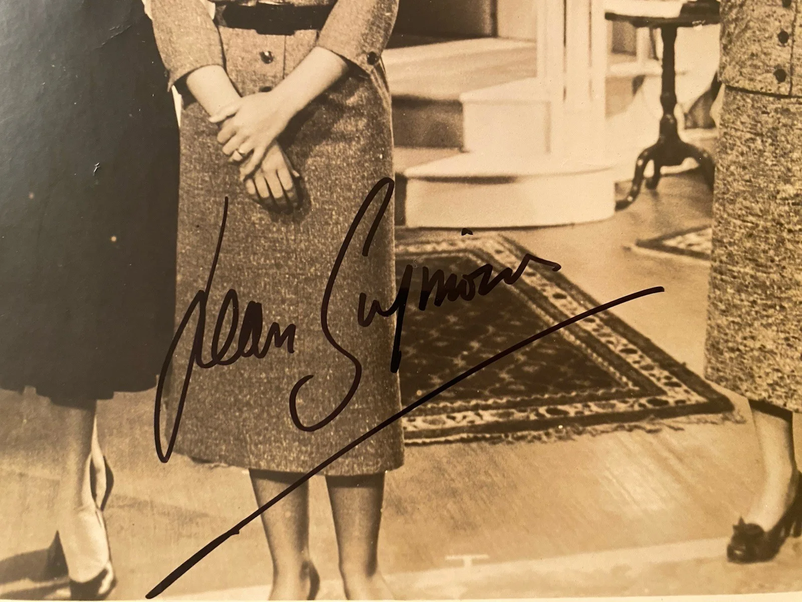 Jean Simmons — Jean Simmons Signed Autographed Vintage Photo With COA Home Before Dark, изображение 2