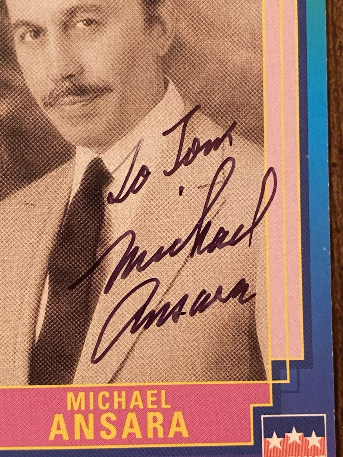 Michael Ansara — Michael Ansara Signed Autographed Hollywood Walk Of Fame Card With COA Batman, изображение 2