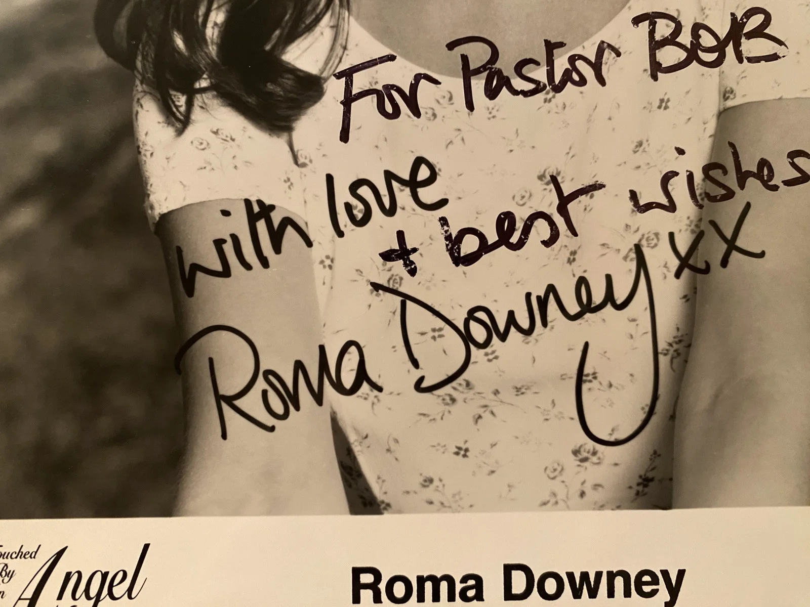 Roma Downey — Roma Downey Signed Autographed Photo With COA Touched By Angel Monica, изображение 2