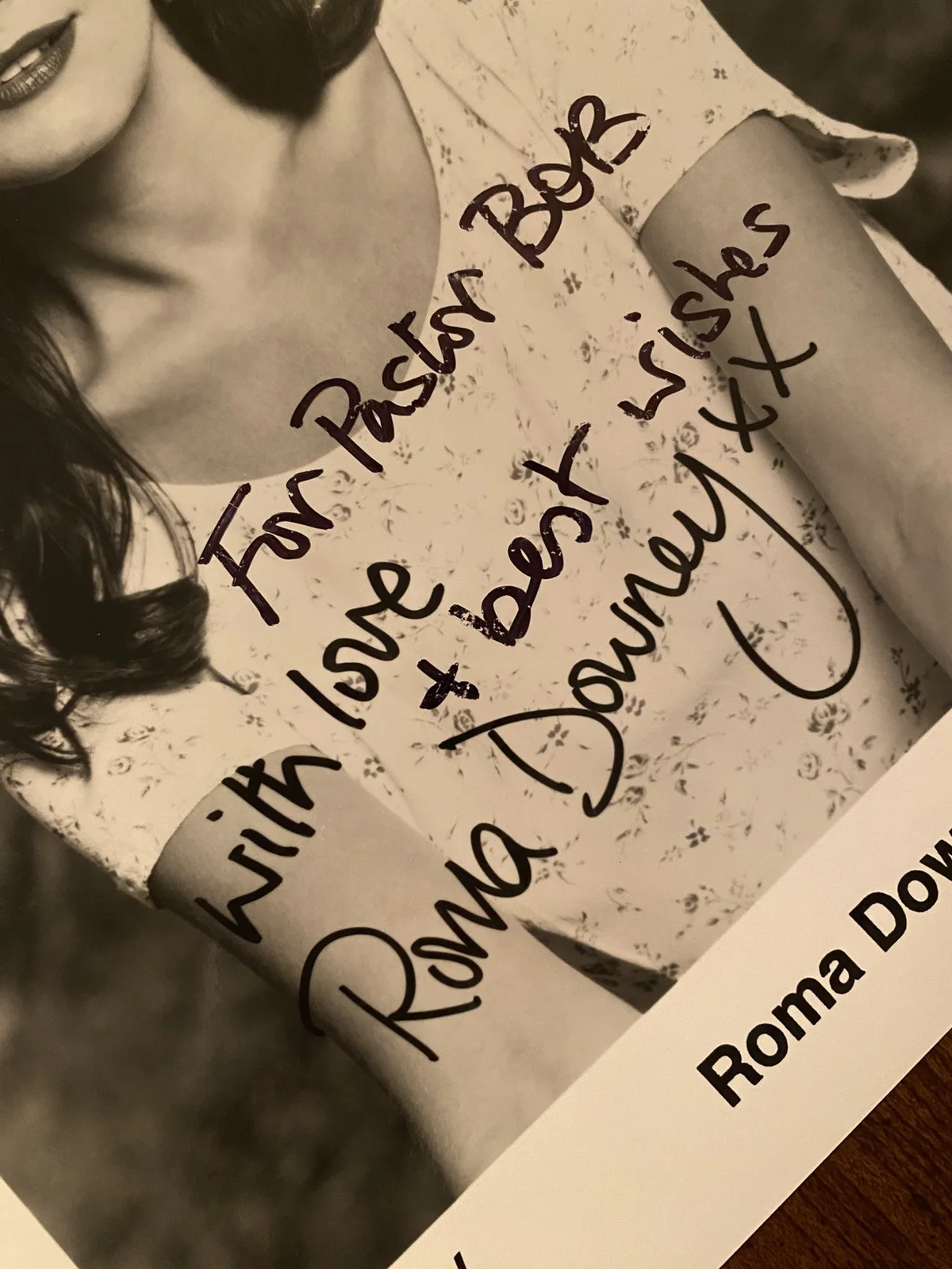 Roma Downey — Roma Downey Signed Autographed Photo With COA Touched By Angel Monica, изображение 3