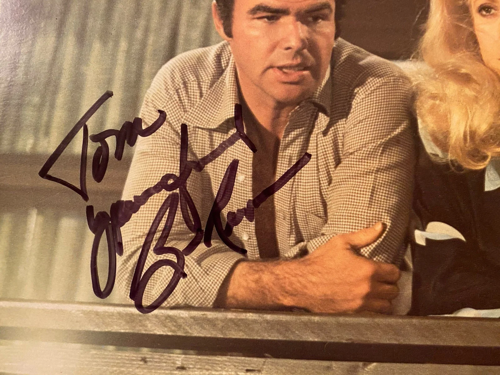 Burt Reynolds — Burt Reynolds Signed Autographed 10x8 Photo With COA Hustle, image 2