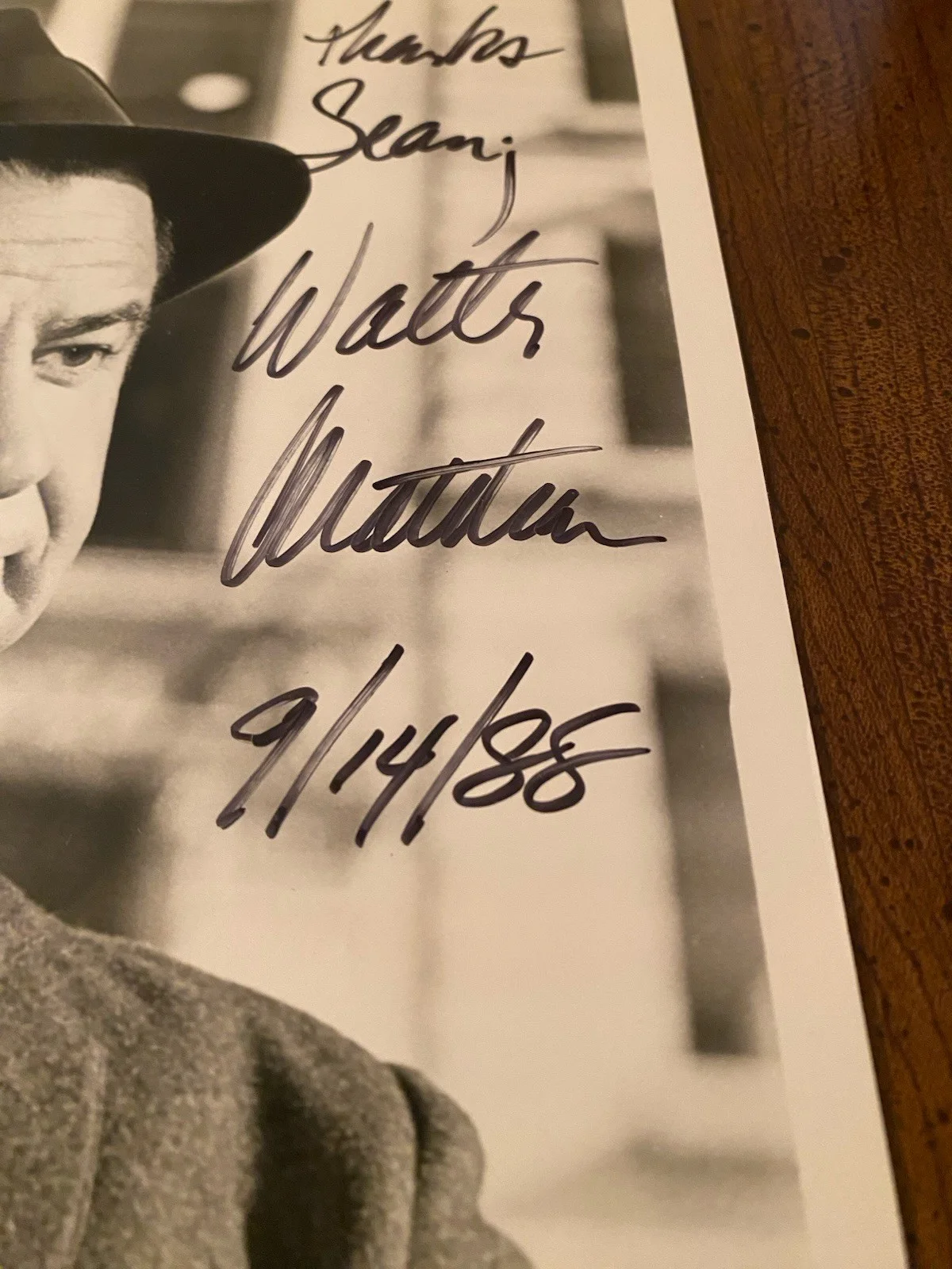 Walter Matthau — Walter Matthau Signed Autographed Photo With COA Mirage Charade The Odd Couple, изображение 3