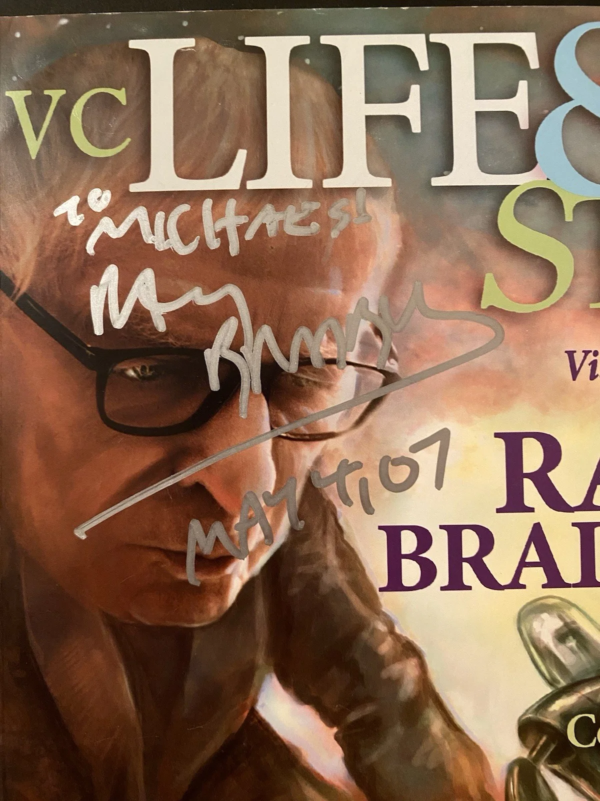 Ray Bradbury — Ray Bradbury Signed Autographed Photo With COA Fahrenheit 451 Star Trek Author, image 2