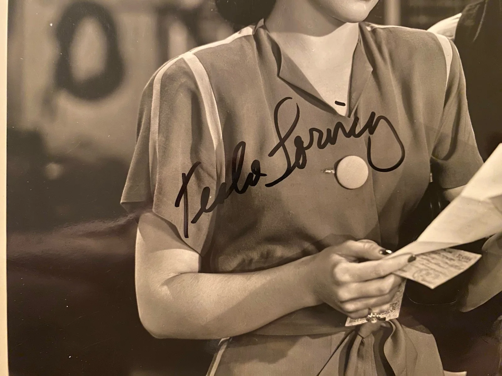 Teala Loring — Teala Loring Signed Autographed Photo With COA Double Indemnity My Favorite Blon, image 2