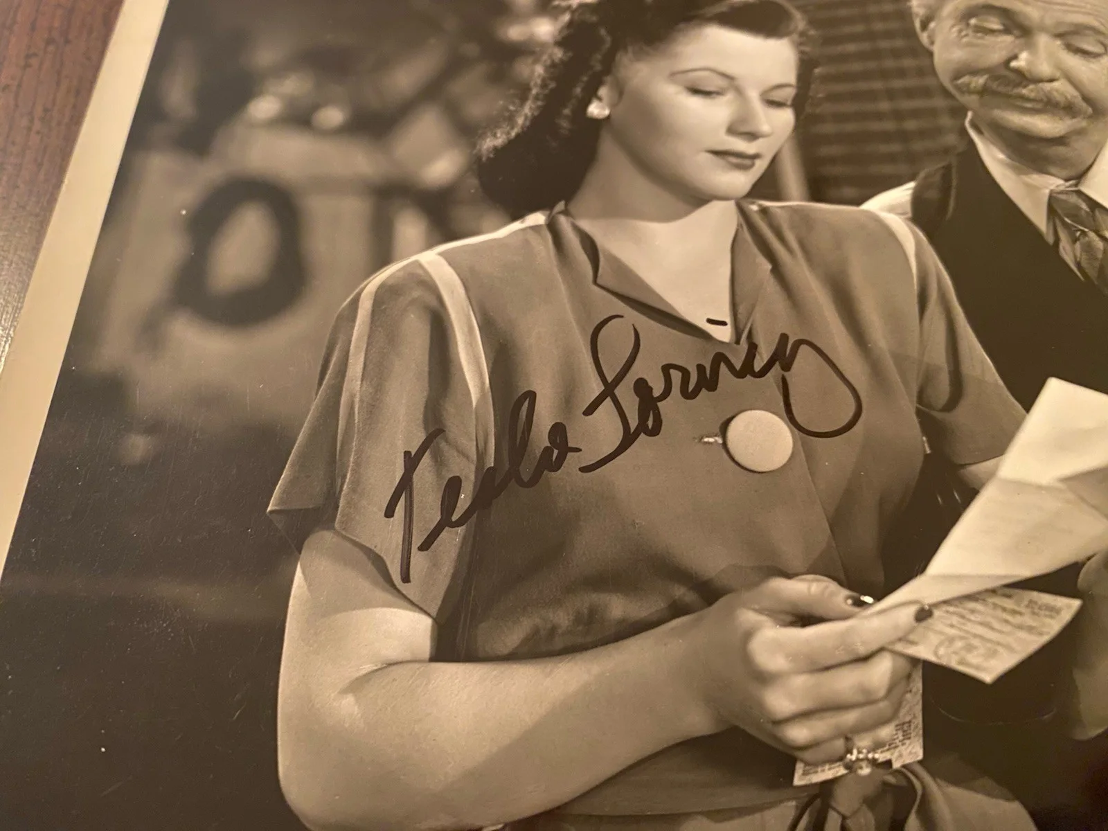 Teala Loring — Teala Loring Signed Autographed Photo With COA Double Indemnity My Favorite Blon, image 3