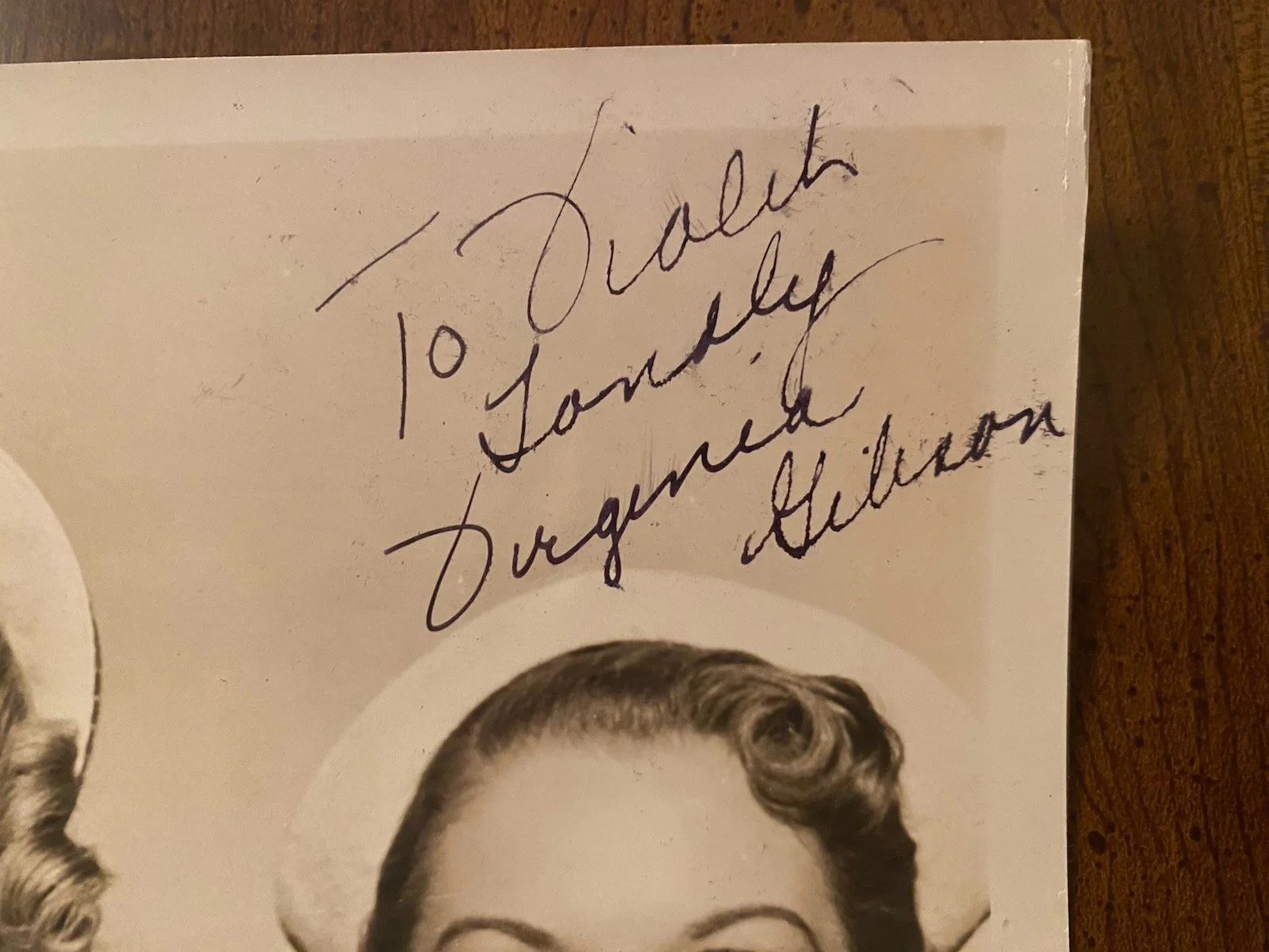 Virginia Gibson — Virginia Gibson Signed Autographed 10x8 Photo With COA About Face, изображение 2