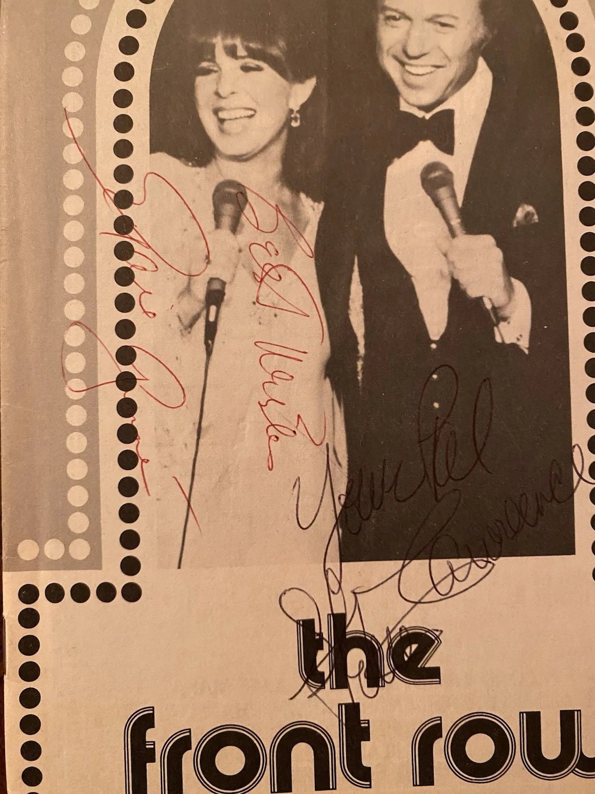 Steve Lawrence Eydie Gorme Signed Autographed Vintage Program With COA Singers, image 2