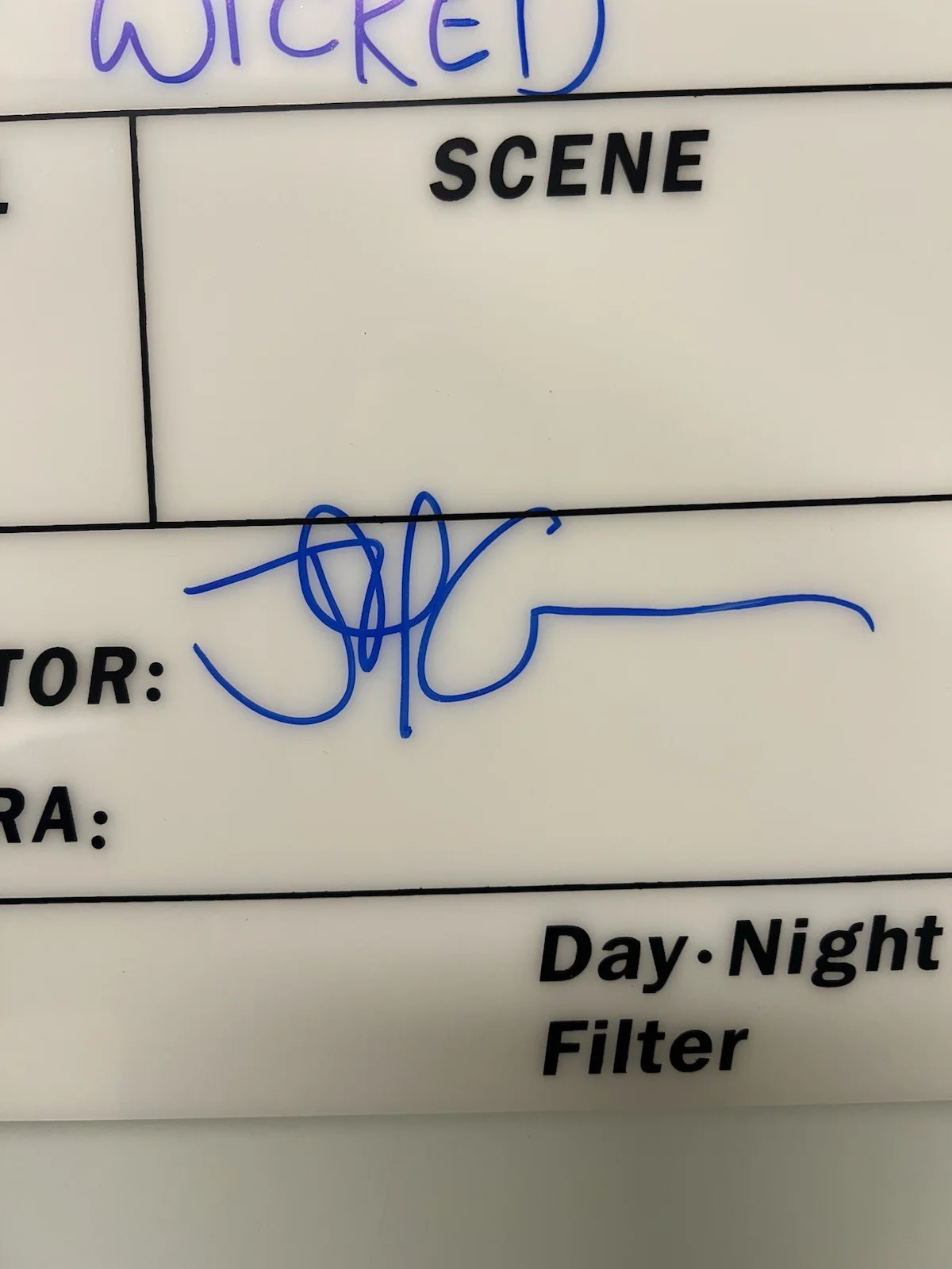 Jon Chu — Jon M. Chu Signed Autographed Director Clapboard Clapper Wicked For Good JSA COA, image 3