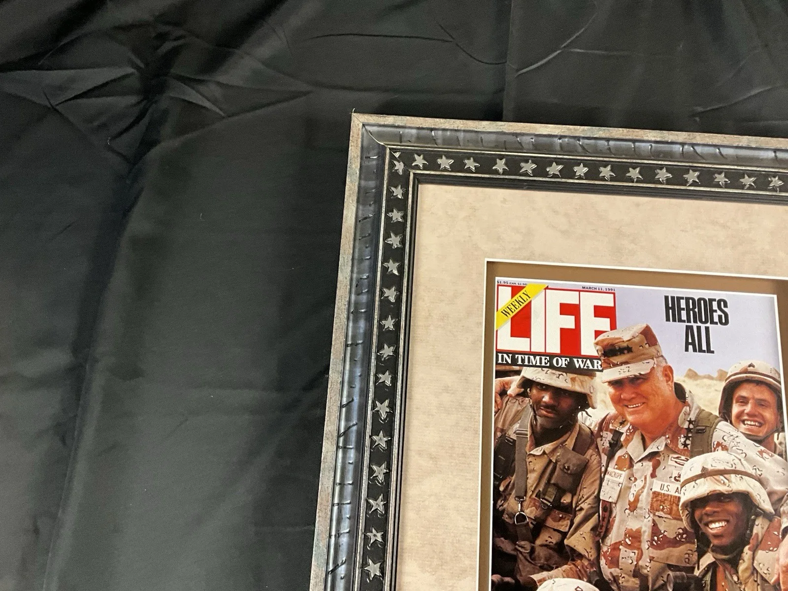 Norman Schwarzkopf Signed Cut PSA Certified 16 3/4x 25 1/4 Frame, image 5