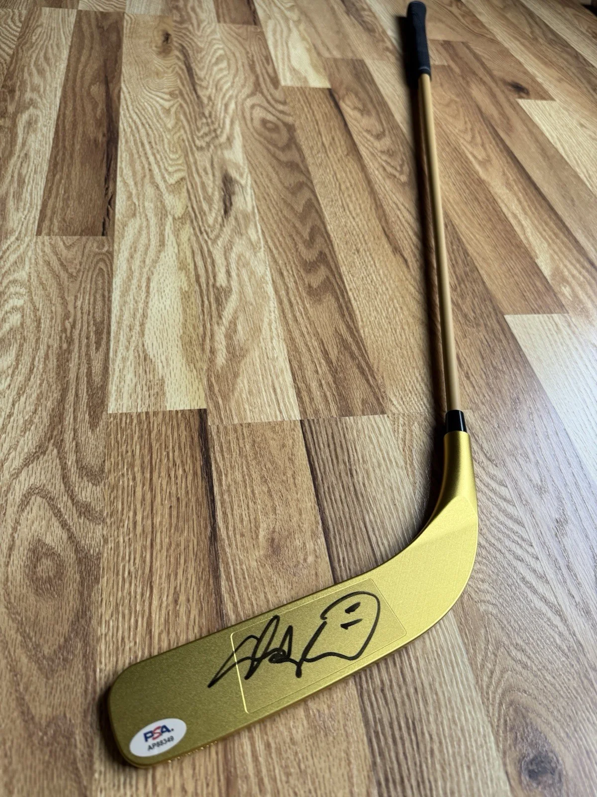 Adam Sandler — Adam Sandler Signed Happy Gilmore Gold Putter Golf Hockey PSA DNA COA Happy Rare, изображение 3