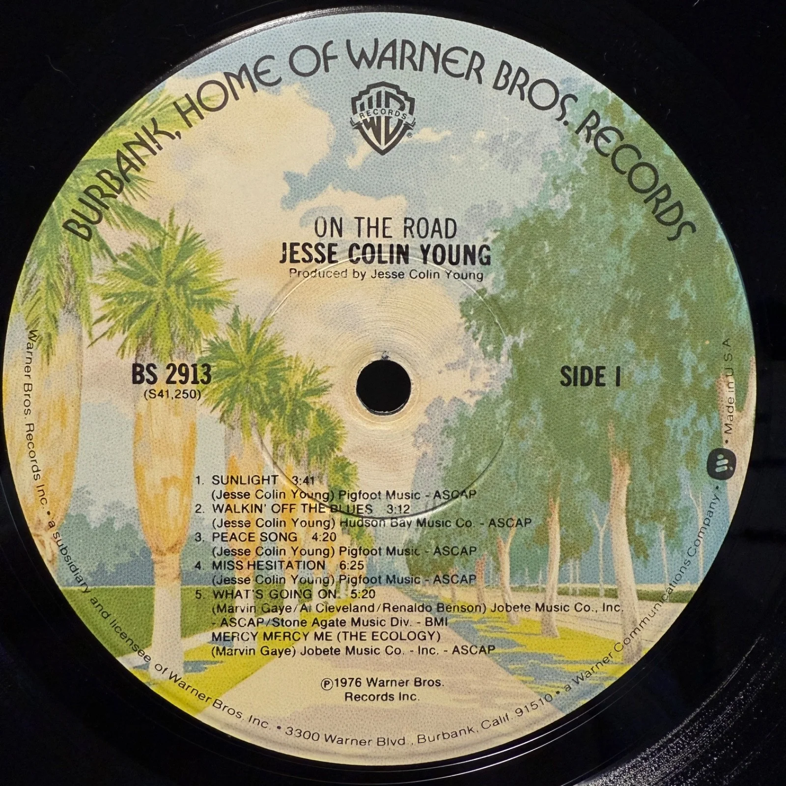 AUTOGRAPHED -JESSE COLIN YOUNG "On The Road" Warner Bros. BS 2913 us VINYL album, изображение 5