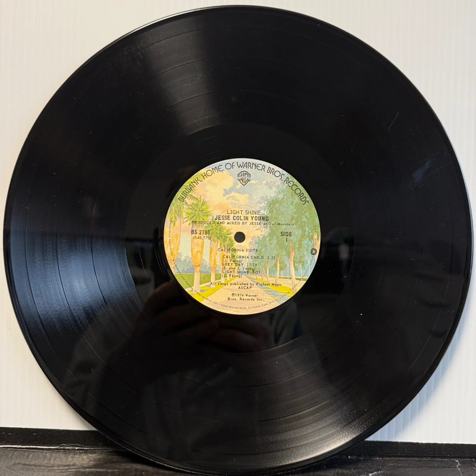AUTOGRAPHED - JESSE COLIN YOUNG "Light Shine" Warner Bros. BS 2790 vinyl record, изображение 4