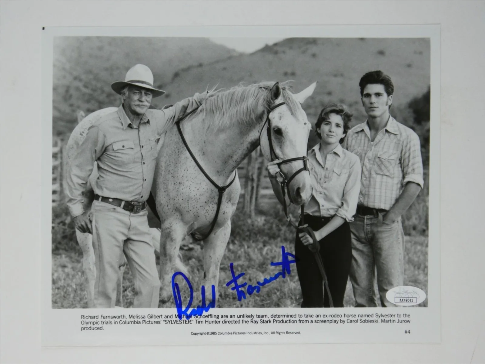 Richard Farnsworth — Richard Farnsworth Signed 8x10 Promo Photo Sylvester Autographed JSA COA, изображение 2