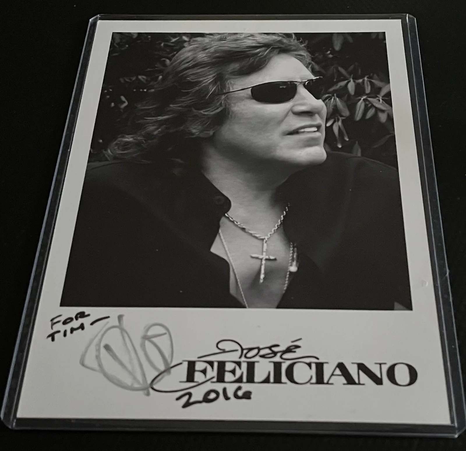 Jose Feliciano Singer Signed 5x7 Photo Silver Ink Autograph w/ COA, Top Loader, изображение 3