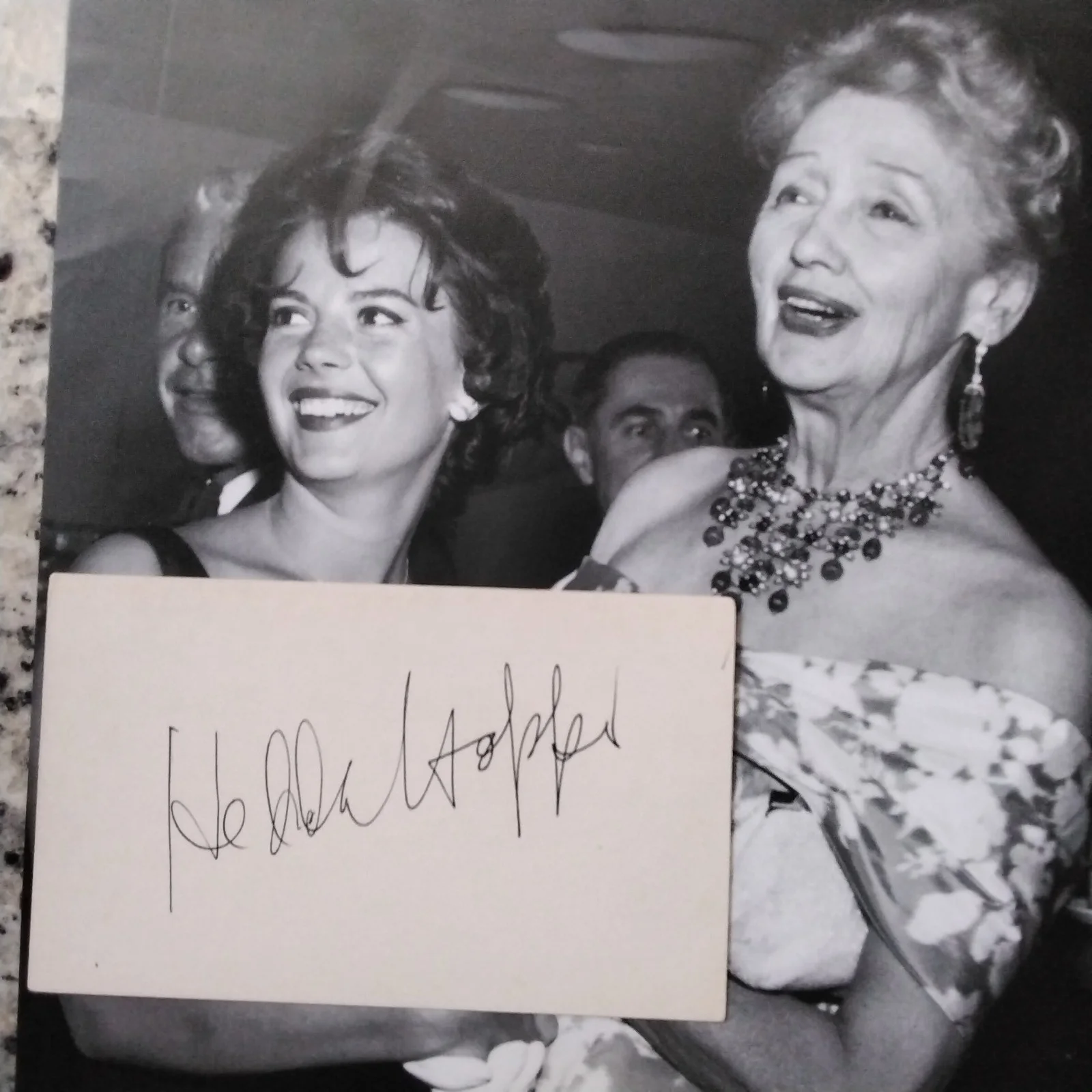 Hedda Hopper SIGNED Card Photo Gossip Columnist Movie Actress Sunset Blvd, изображение 2