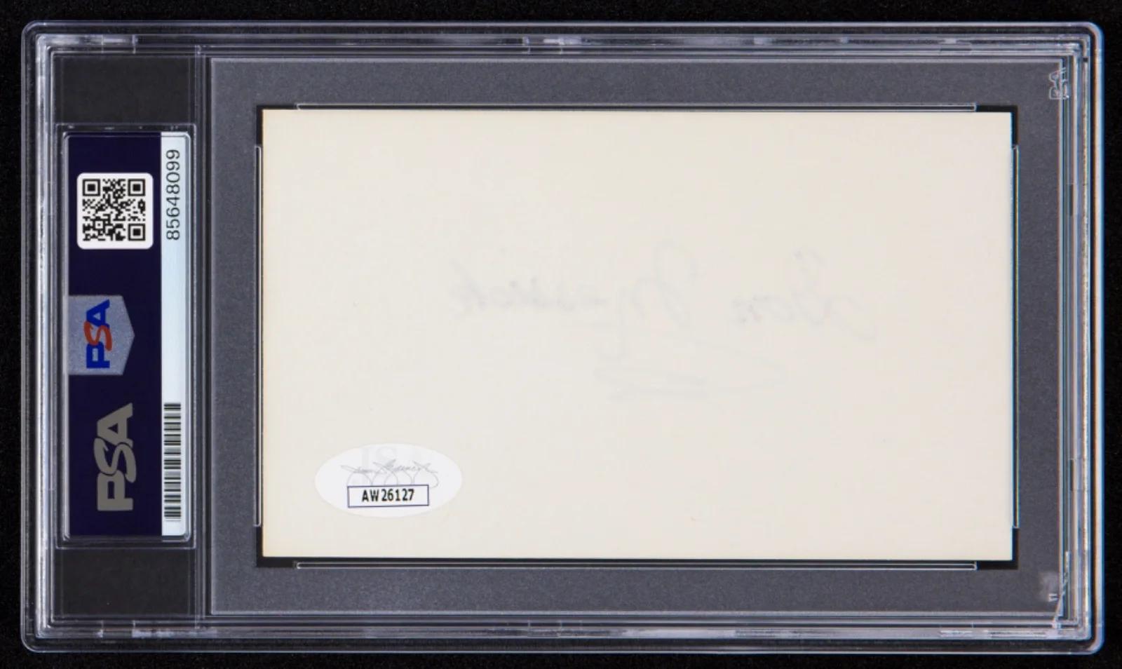 Don Messick — Don Messick Signed Index Card (PSA GEM MT 10 &JSA) Voice of Scooby Doo, image 2