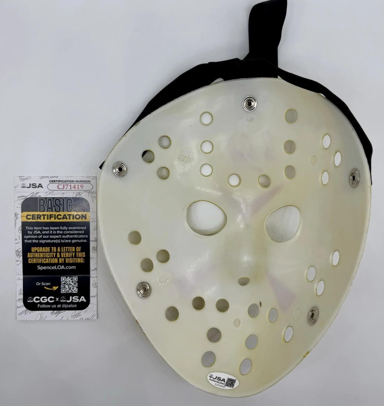 KANE HODDER — KANE HODDER HAND SIGNED AUTOGRAPH "JASON" FRIDAY THE 13TH MASK +JSA COA., изображение 5
