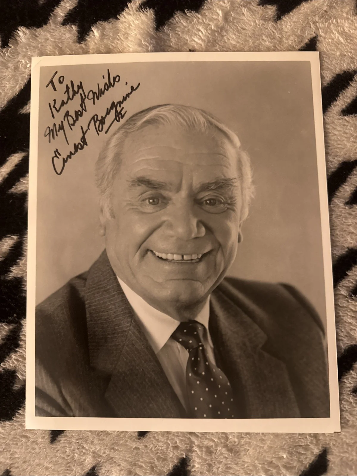 Signed Ernest Borgnine 8x10 Photo, image 2