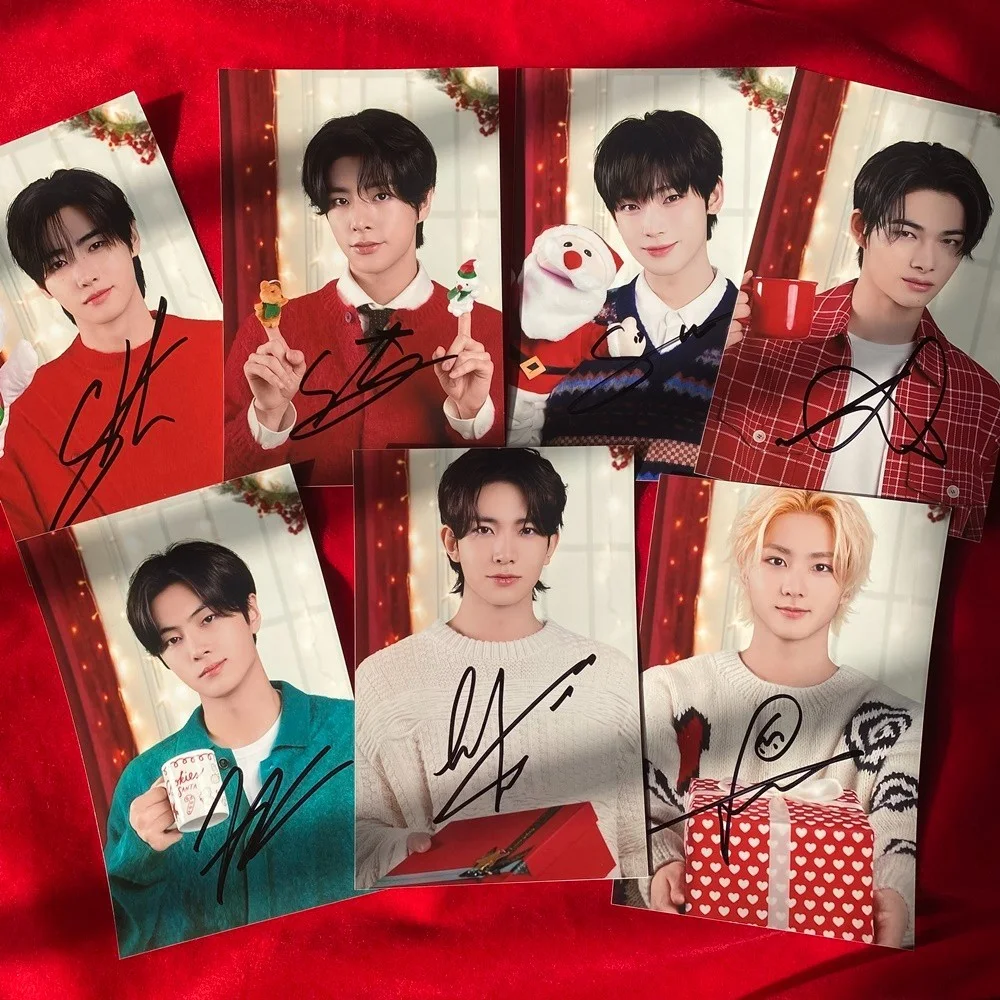 ENHYPEN Autographed Signed Photo For Christmas K-POP Collection 2025, изображение 3