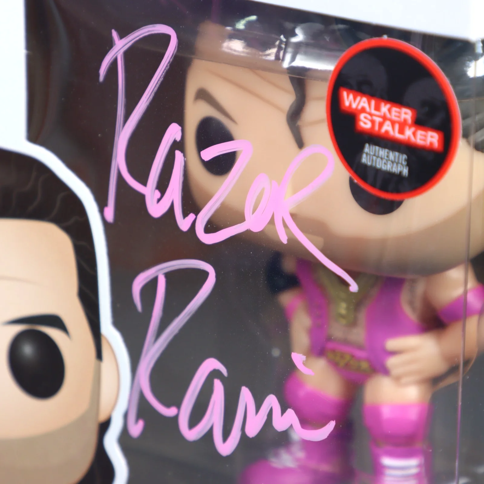 Scott Hall — Razor Ramon Scott Hall WWE Signed Funko 47 Walker Stalker COA 2017 W/ Protector, image 5