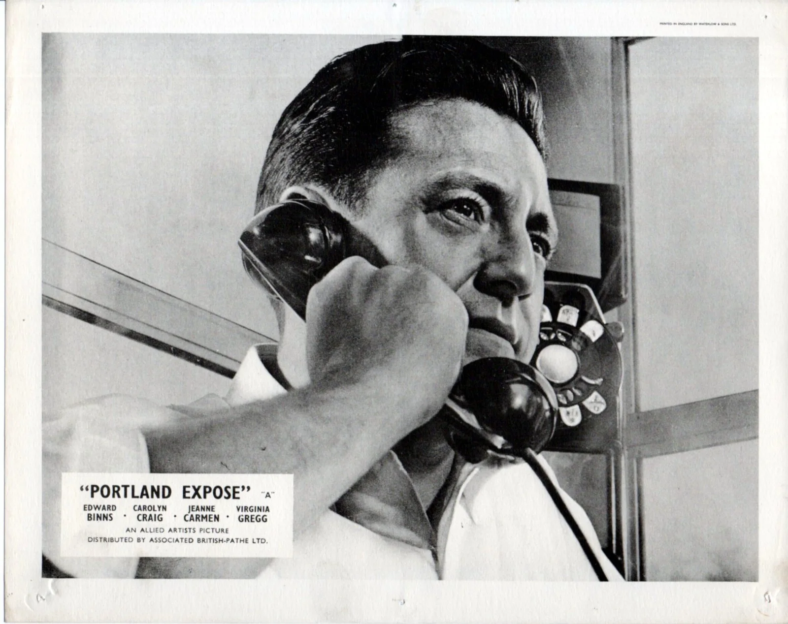 PORTLAND EXPOSE 1957 Edward Binns Jeanne Carmen Carolyn Craig UK 10x8 LOBBY SET, изображение 2